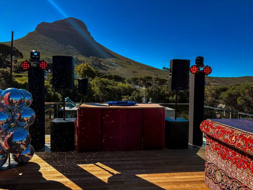 Rooftop DJ setup Cape Town